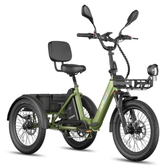 Bicicleta Elétrica Fafrees F20 Mate II 250W 48V25Ah 20" Freio a Disco Hidráulico Verde Militar