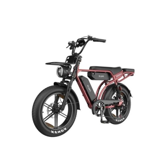 Bicicleta Elétrica Pixar M9 - Motor 250W Bateria 48V 35Ah Freios Hidráulicos Cor de Rosa Dourado