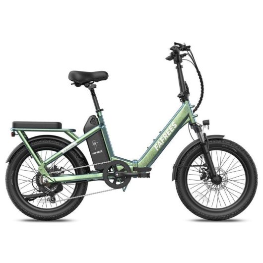 Bicicletta Elettrica Pieghevole Fafrees F20 Flex - Motore 250W Batteria 36V20Ah - Verde Viola
