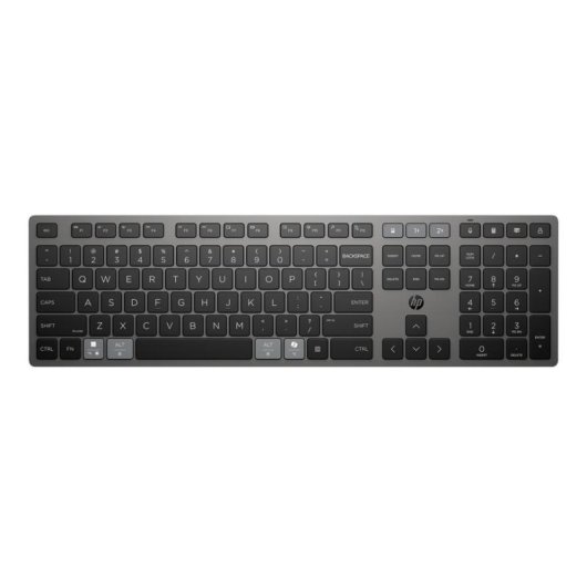 Teclado HP 725 Multi-Device inalámbrico recargable completo negro