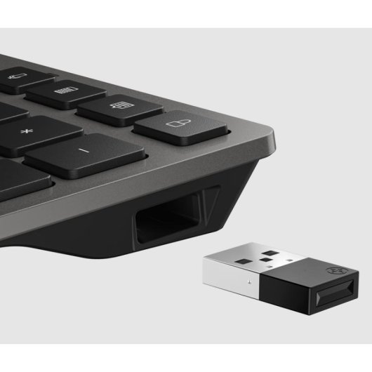 Teclado HP 725 Multi-Device inalámbrico recargable completo negro
