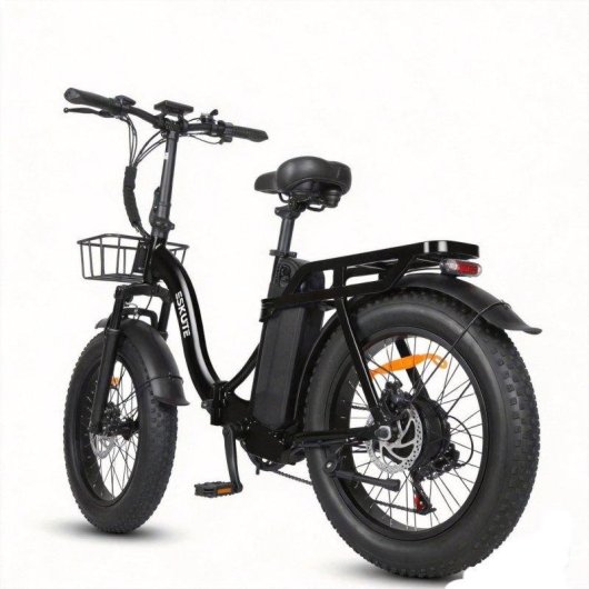 Vélo électrique Eskute D202 - Moteur 250W Batterie 48V20.8ah Pneus 20x4 Freins à disque Noir