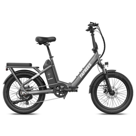 Elektrofahrrad Fafrees F20 Flex - Motor 250 W, Scheibenbremsen Mechanisch - Grau Gewehrschaft