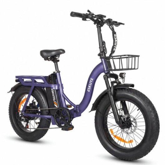 Vélo électrique Eskute D202 - Moteur 250W Batterie 48V20.8ah Pneus 20x4 Freins à disque