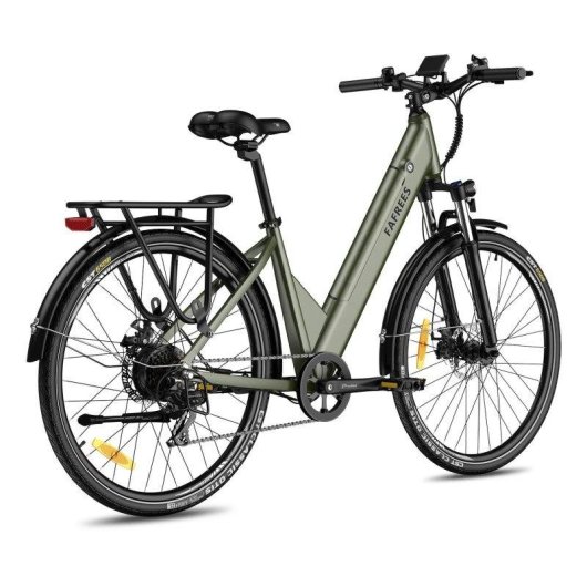 Bicicleta Eléctrica Fafrees F28 Pro Motor 250W Batería 36V 15Ah Verde Mate