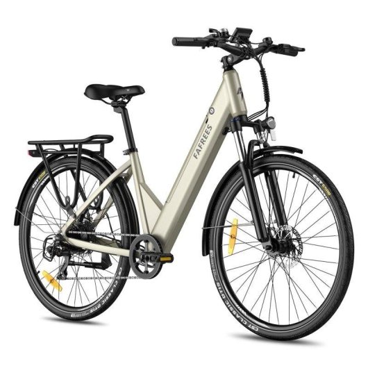 Bicicleta Eléctrica Fafrees F28 Pro Motor 250W Batería 36V 15Ah Champagne