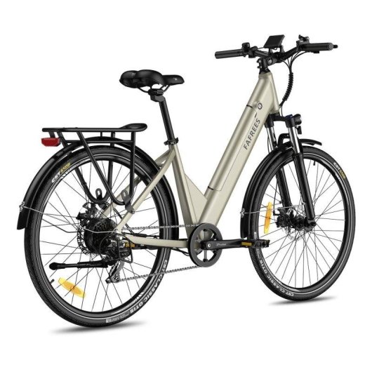 Bicicleta Eléctrica Fafrees F28 Pro Motor 250W Batería 36V 15Ah Champagne