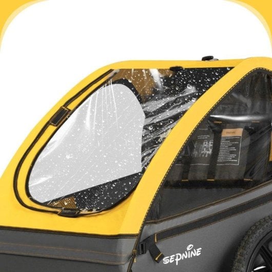 Anhänger für Kinder Sepnine BT609 2 Kinder Gelb Faltbar