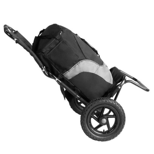 Anhänger für Fahrräder Sepnine 8009t, 20kg Max, Aluminium, Faltbar, Räder 30,48cm - Schwarz