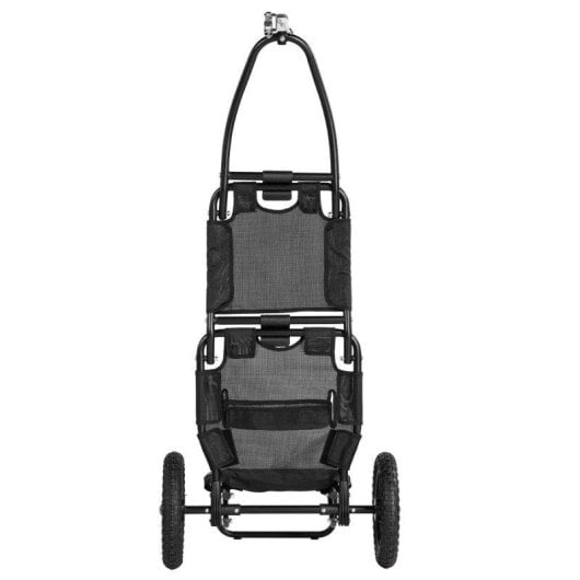Anhänger für Fahrräder Sepnine 8009t, 20kg Max, Aluminium, Faltbar, Räder 30,48cm - Schwarz