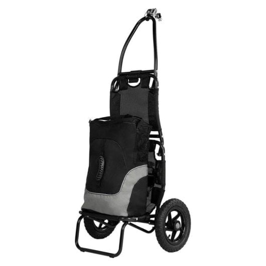 Anhänger für Fahrräder Sepnine 8009t, 20kg Max, Aluminium, Faltbar, Räder 30,48cm - Schwarz