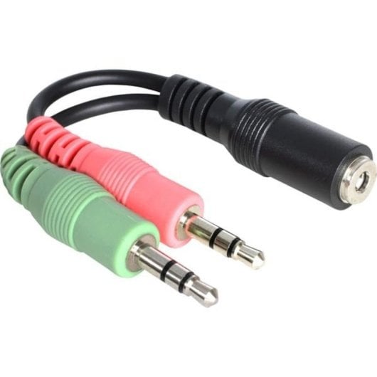Audiokabel DeLOCK 65459 3,5mm Stecker zu 2x 3,5mm Buchse 12 cm schwarz