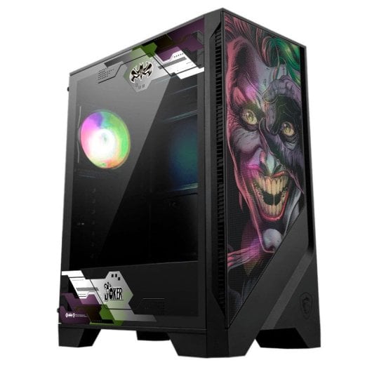 Torre PC MSI MAG FORGE 121A AIRFLOW ARGB Semi Torre ATX Cristal Templado USB 3.0 Negra Joker II Edition