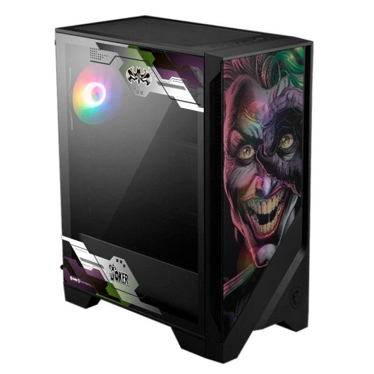 Torre PC MSI MAG FORGE 121A AIRFLOW ARGB Semi Torre ATX Cristal Templado USB 3.0 Negra Joker II Edition