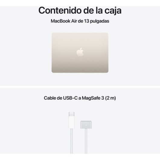 Apple MacBook Air 13" Apple M5 16 GB 512GB SSD GPU 10 núcleos macOS Blanco Estrella