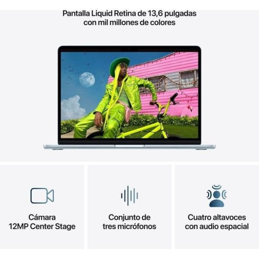 Apple MacBook Air 13" M5 16GB 512GB SSD GPU 10 núcleos macOS Azul Cielo