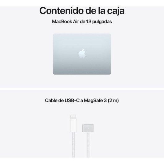Apple MacBook Air 13" Apple M5 16GB 512GB SSD GPU 10 núcleos macOS Azul Cielo + Cargador 35W