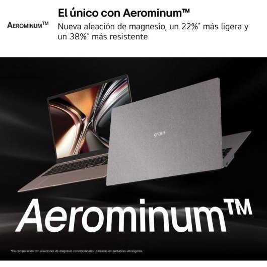 Portátil LG Gram Pro 16Z90U-K.AUB5BN 16" Intel Core Ultra 7 358H 32GB 512GB SSD Intel Arc B390 Windows 11 Home