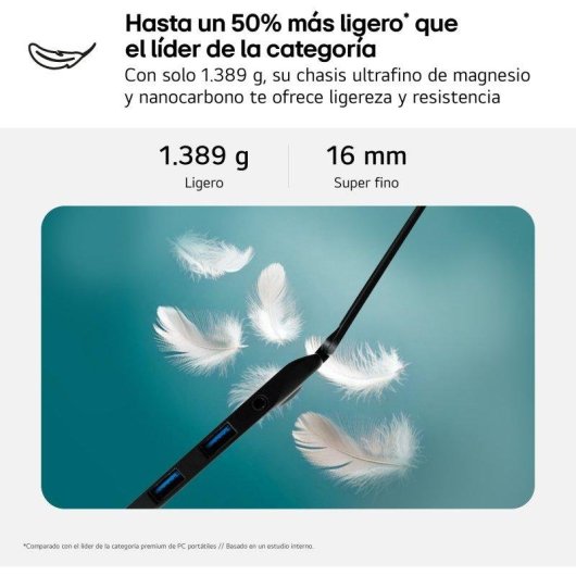 Portátil LG Gram 17Z90TL 17" Intel Core Ultra 7 258V 32GB 512GB SSD Intel Arc FreeOS