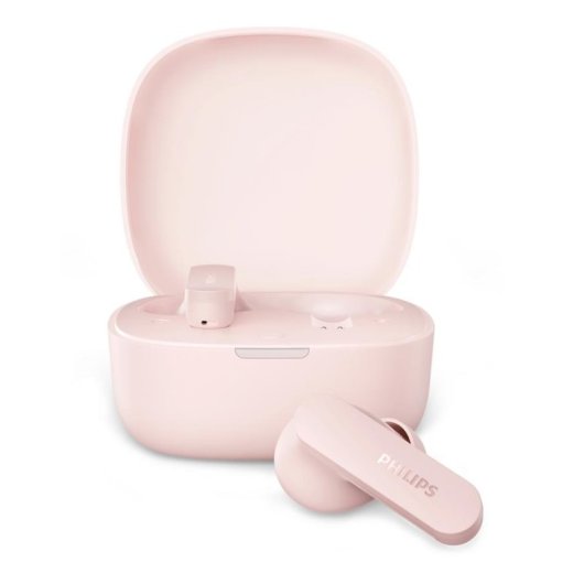 Auriculares Philips TAT2100 inalámbricos Bluetooth TWS para llamadas y música rosa