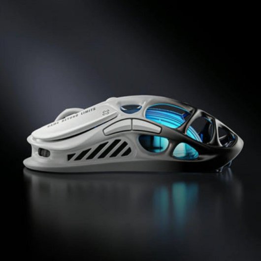 Ratón GravaStar Mercury M1 Pro RF Wireless Bluetooth 26000 DPI Blanc Gris Noir