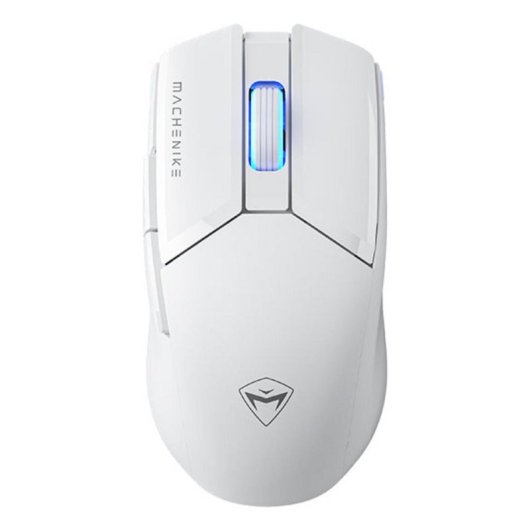Ratón Machenike M7 Pro RF Wireless USB Type-C 26000 DPI Blanco Iluminación