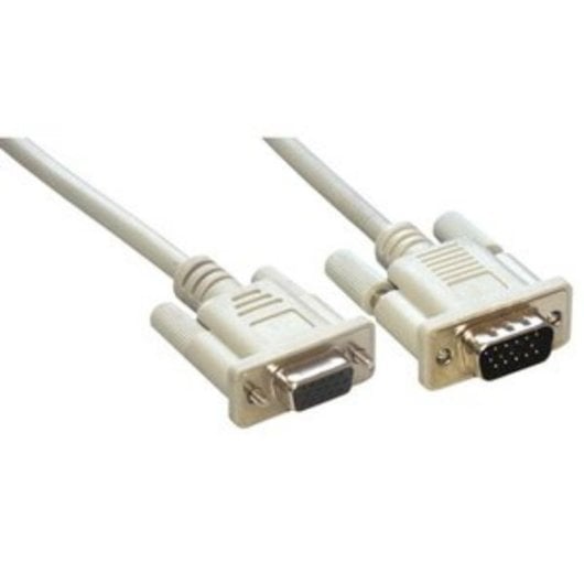 VGA-Kabel MCL HD15 Stecker/Buchse 2 m Grau