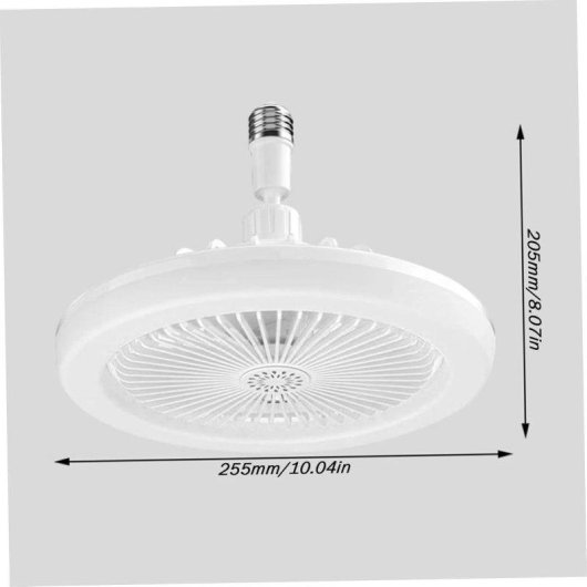 Deckenventilator mit Licht Autrucker E27 Leise Fernbedienung
