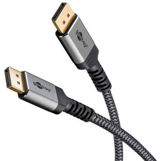Cable DisplayPort 2.1 Goobay Plus 1 m gris