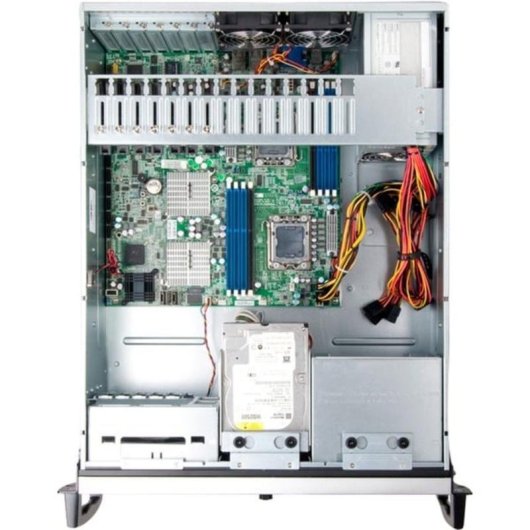 Caja de Rack Chenbro 4U Open-Bay Servidor Gris EEB