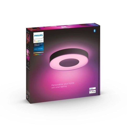 Lampada da soffitto intelligente Philips Hue Infuse grande nera
