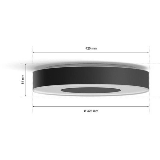 Lampada da soffitto intelligente Philips Hue Infuse grande nera