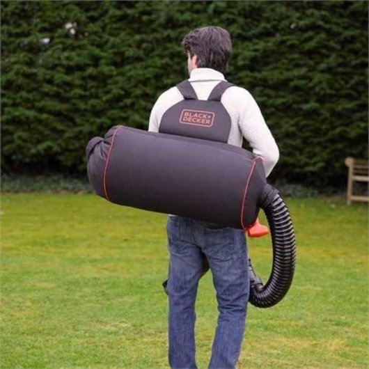 Mochila de collecte de feuilles Black & Decker GWBP1 72 L Noir/Orange
