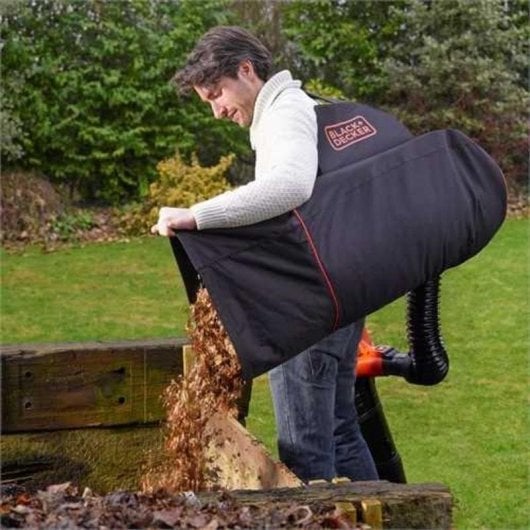 Mochila de collecte de feuilles Black & Decker GWBP1 72 L Noir/Orange