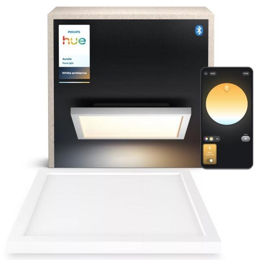 Philips Aurelle quadratische LED-Deckenleuchte intelligent Bluetooth/Zigbee Weiß