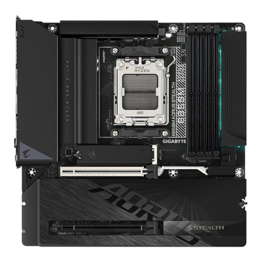 Placa Base GIGABYTE B850M AORUS STEALTH AMD B850 Zócalo AM5 DDR5 Micro ATX WiFi 6E