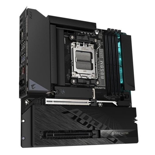 Placa Base GIGABYTE B850M AORUS STEALTH AMD B850 Zócalo AM5 DDR5 Micro ATX WiFi 6E