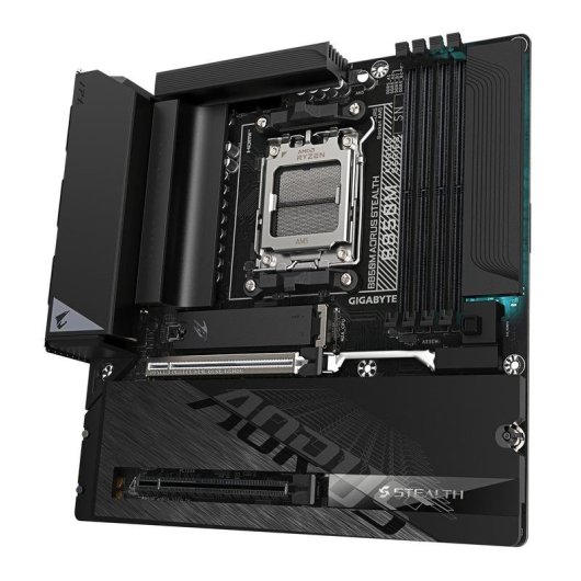 Placa Base GIGABYTE B850M AORUS STEALTH AMD B850 Zócalo AM5 DDR5 Micro ATX WiFi 6E