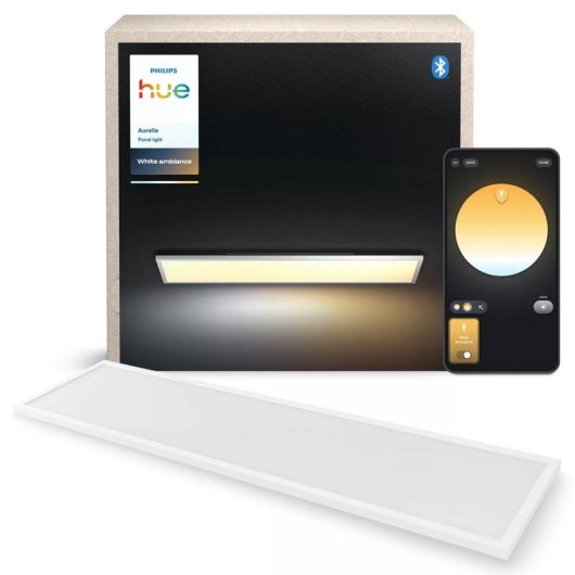Rechteckige LED-Panel Philips Aurelle Bluetooth/Zigbee Weiß Aluminium