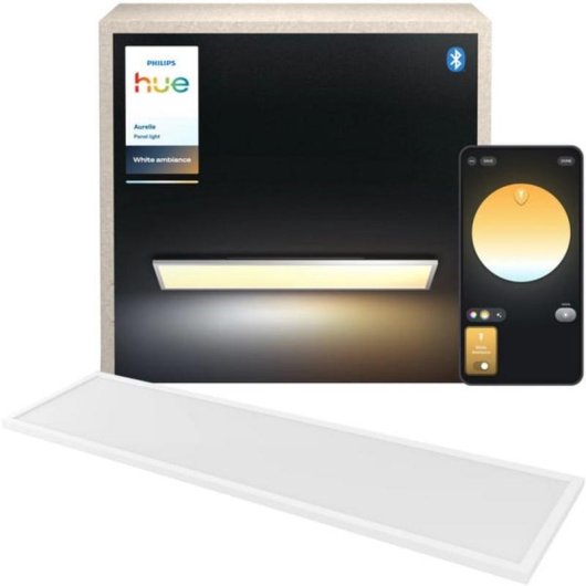 Rechteckige LED-Panel Philips Aurelle Bluetooth/Zigbee Weiß Aluminium