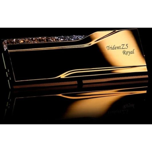 Memoria RAM G.Skill Trident Z5 Royal 32GB 2x16GB DDR5 7200MHz CL34 RGB dorado