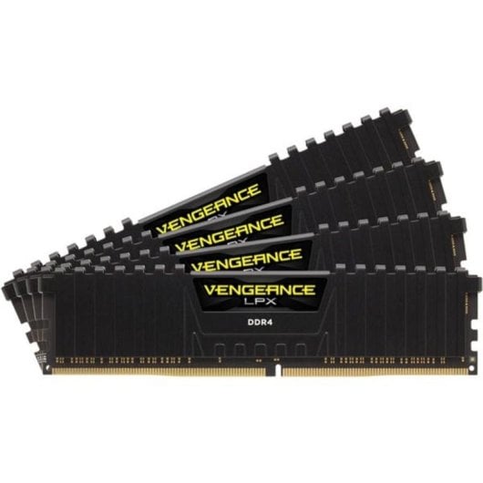 Memória RAM Corsair Vengeance LPX 32GB 4x8GB DDR4 3200MHz CL16 Intel XMP Preto