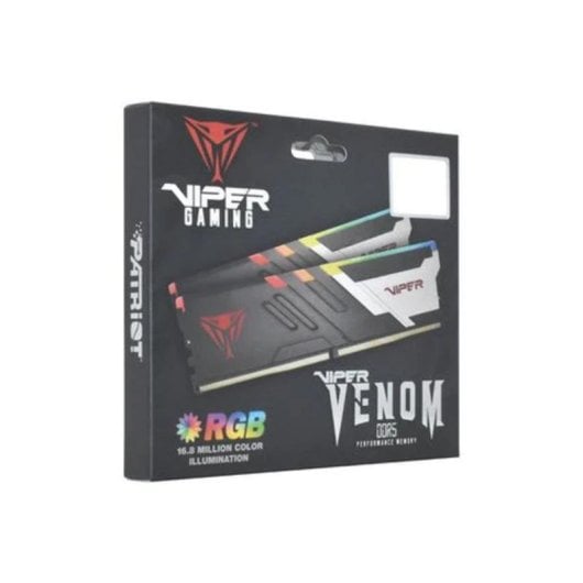 Mémoire RAM Patriot Viper Venom 32Go 2x16Go DDR5 7400MHz CL36 RGB Dual Channel Noir