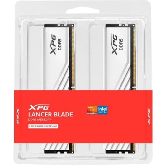 Memoria RAM ADATA XPG Lancer Blade 16GB 2x8GB DDR5 5600MHz CL46 AMD EXPO Blanco