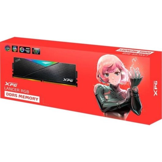 Arbeitsspeicher RAM ADATA LANCER RGB 16GB 1x16GB DDR5 7200MHz CL34 AMD EXPO Schwarz