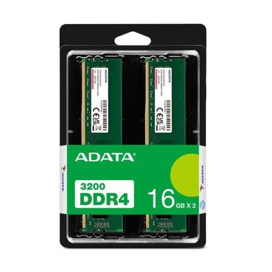 Arbeitsspeicher RAM ADATA AD4U320016G22-DTGN 32GB 2x16GB DDR4 3200MHz CL22 Grün