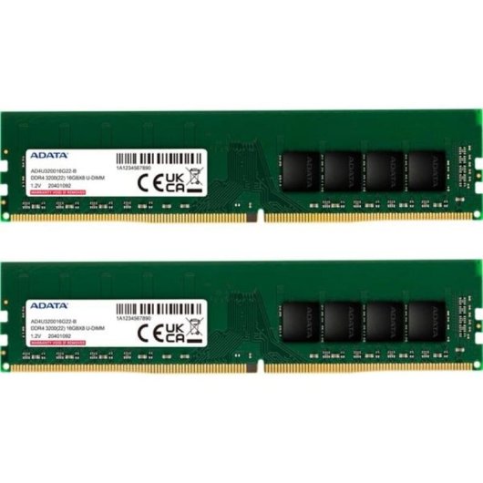 Arbeitsspeicher RAM ADATA AD4U320016G22-DTGN 32GB 2x16GB DDR4 3200MHz CL22 Grün