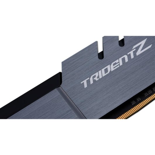 Memória RAM G.Skill F4-3200C16D-32GTZSK 32GB 2x16GB DDR4 3200MHz CL16 Heatsink Preto Ouro Prateado