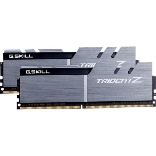 Memória RAM G.Skill F4-3200C16D-32GTZSK 32GB 2x16GB DDR4 3200MHz CL16 Heatsink Preto Ouro Prateado