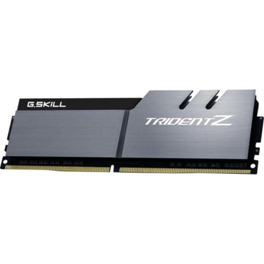 Memória RAM G.Skill F4-3200C16D-32GTZSK 32GB 2x16GB DDR4 3200MHz CL16 Heatsink Preto Ouro Prateado